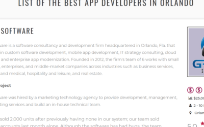 In the News: Grata Software is Named the Top App Development Firm in Orlando Florida!